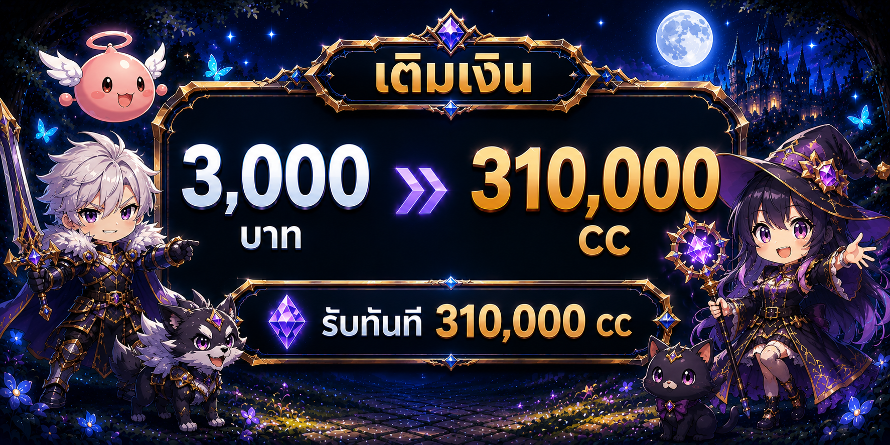 เติมเงิน 3000 บาท